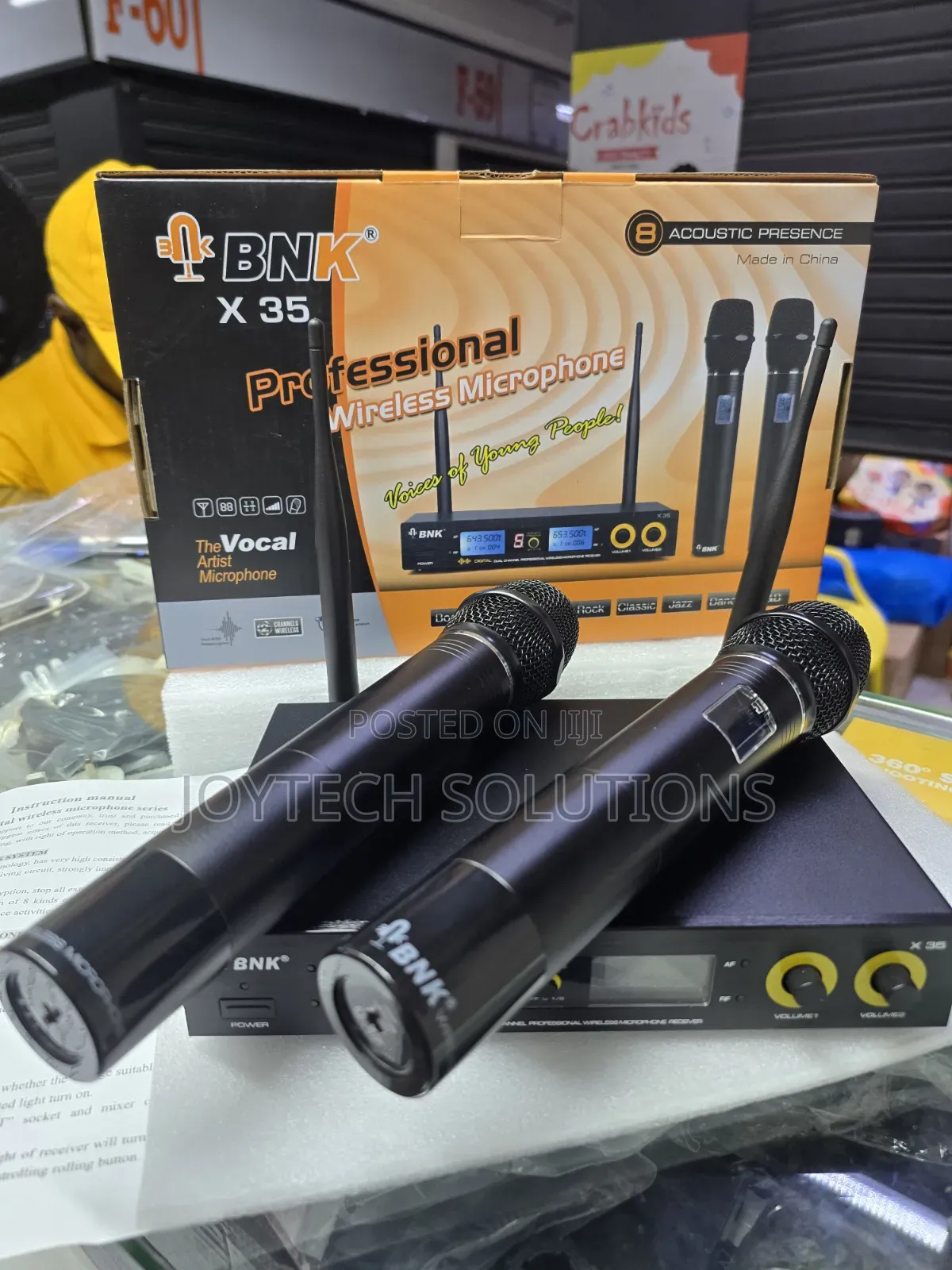 BNK X35 Professional Wireless Microphone | Dual Handheld Mics