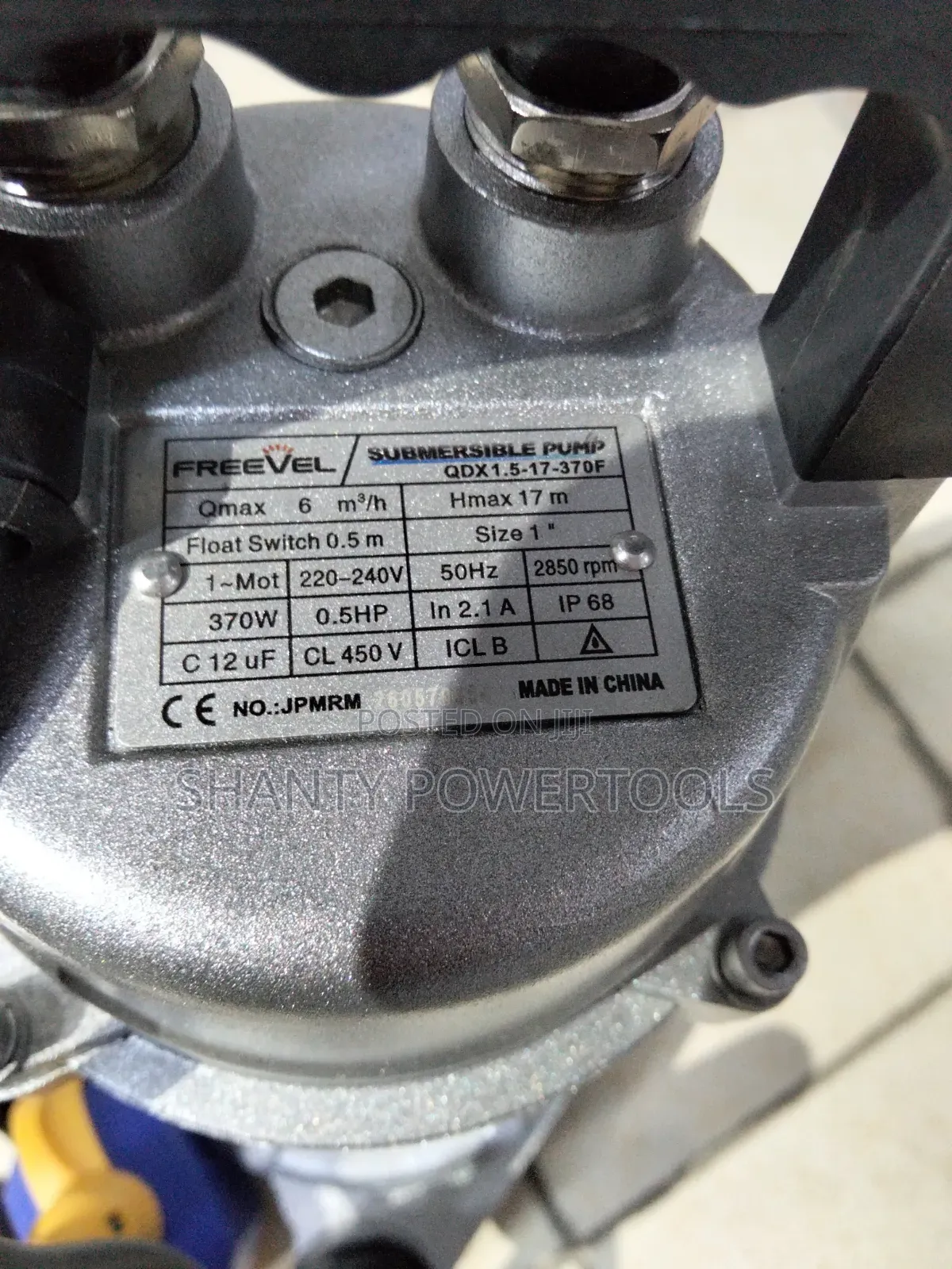 Submersible Water Pump 370w/Floating Switch 0.5