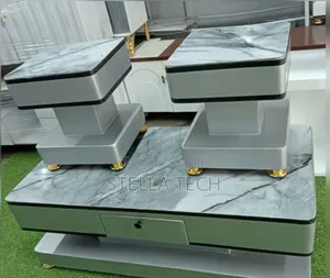 COFFEE TABLE  With Glass/Marble Topping With 2 Stools