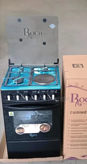 Roch Black 50x55 Standing Cooker – 3+1