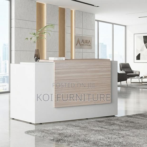 Reception Desk; 160cm White Office Reception Desk