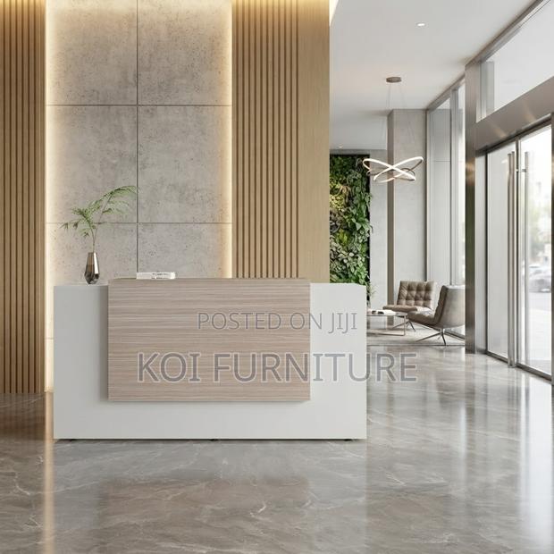 Reception Desk; 160cm White Office Reception Desk - thumbnail 6
