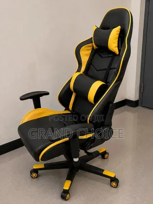 Black & Yellow Reclining Gaming Chair