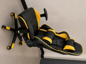 Black & Yellow Reclining Gaming Chair