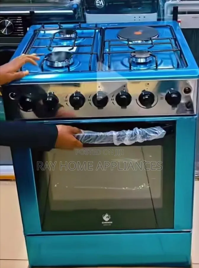 60×65cm Euroken 3+1 Standing Cooker With Electric Oven