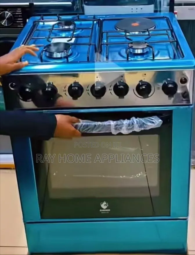 60×65cm Euroken 3+1 Standing Cooker With Electric Oven