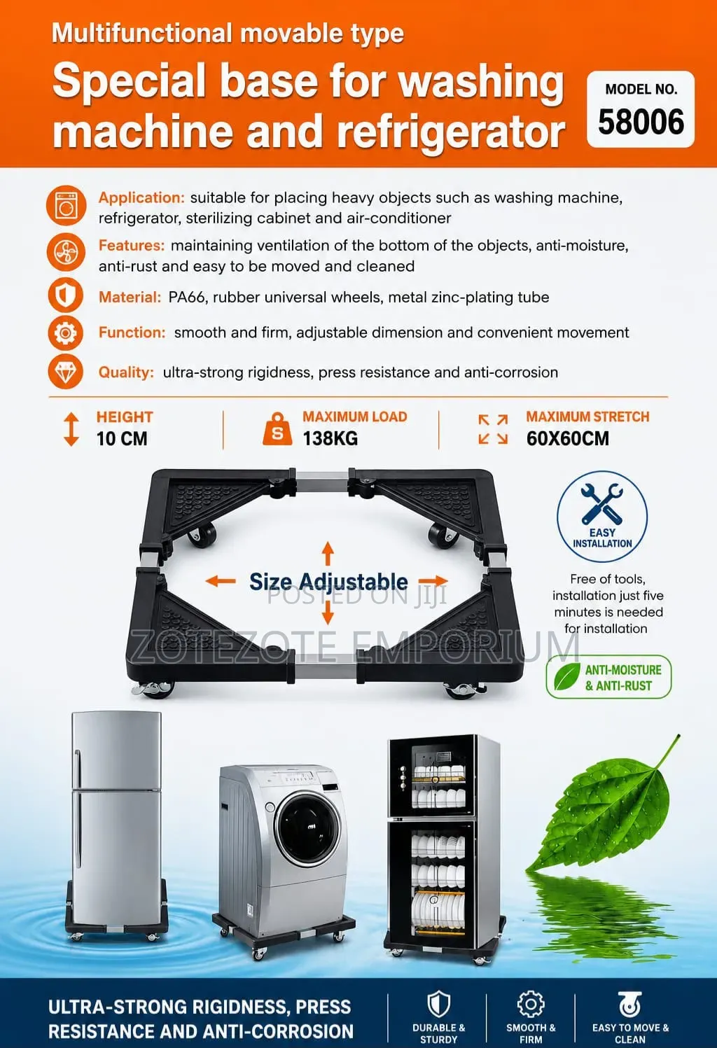 Fridge/Washing Machine Base