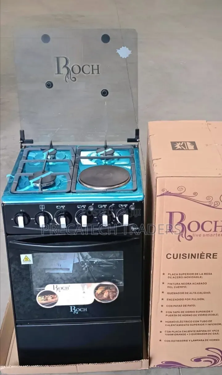 Black Roch 50x55 Cooker With Oven – 3+1