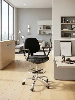 Office Chairs; High Height Fabric Adjustable Receptionist Chairs