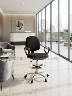 Office Chairs; High Height Fabric Adjustable Receptionist Chairs