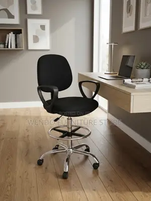 Office Chairs; High Height Fabric Adjustable Receptionist Chairs