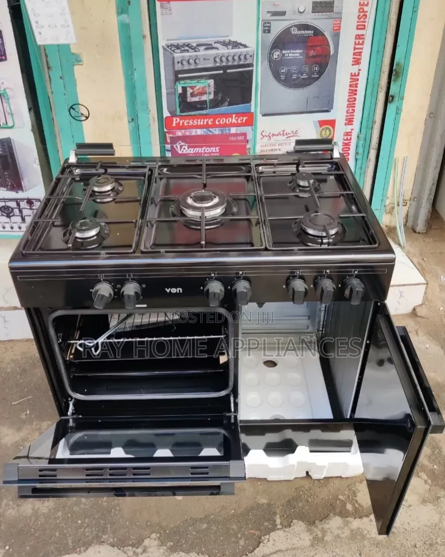 Von Standing Cooker 60X90CM 5Gas VCF965031NSK Gas Compartment
