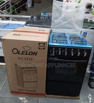 50*55cm Olelon   3gas+1electric Plate Standing Cooker (Black)