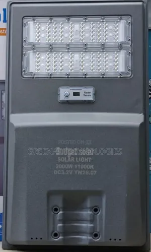 Budget Solar 2000W Solar Street Light IP67 Dusk to Dawn 36000mAh