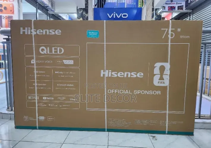 Hisense 75′′ QLED 4K Smart TV Q6 Series – Premium Entertainment