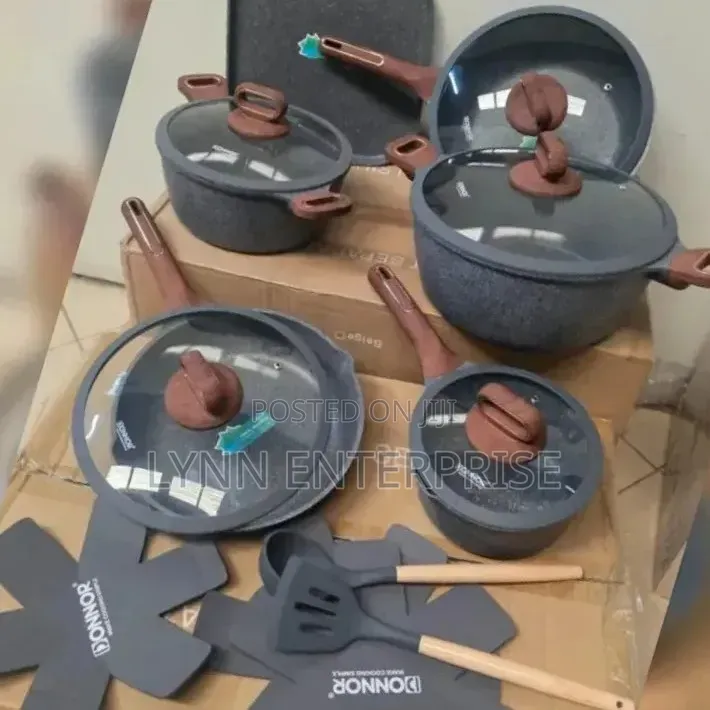 New Inn 16 PCS DONNOR BERRY Granite Nonstick
