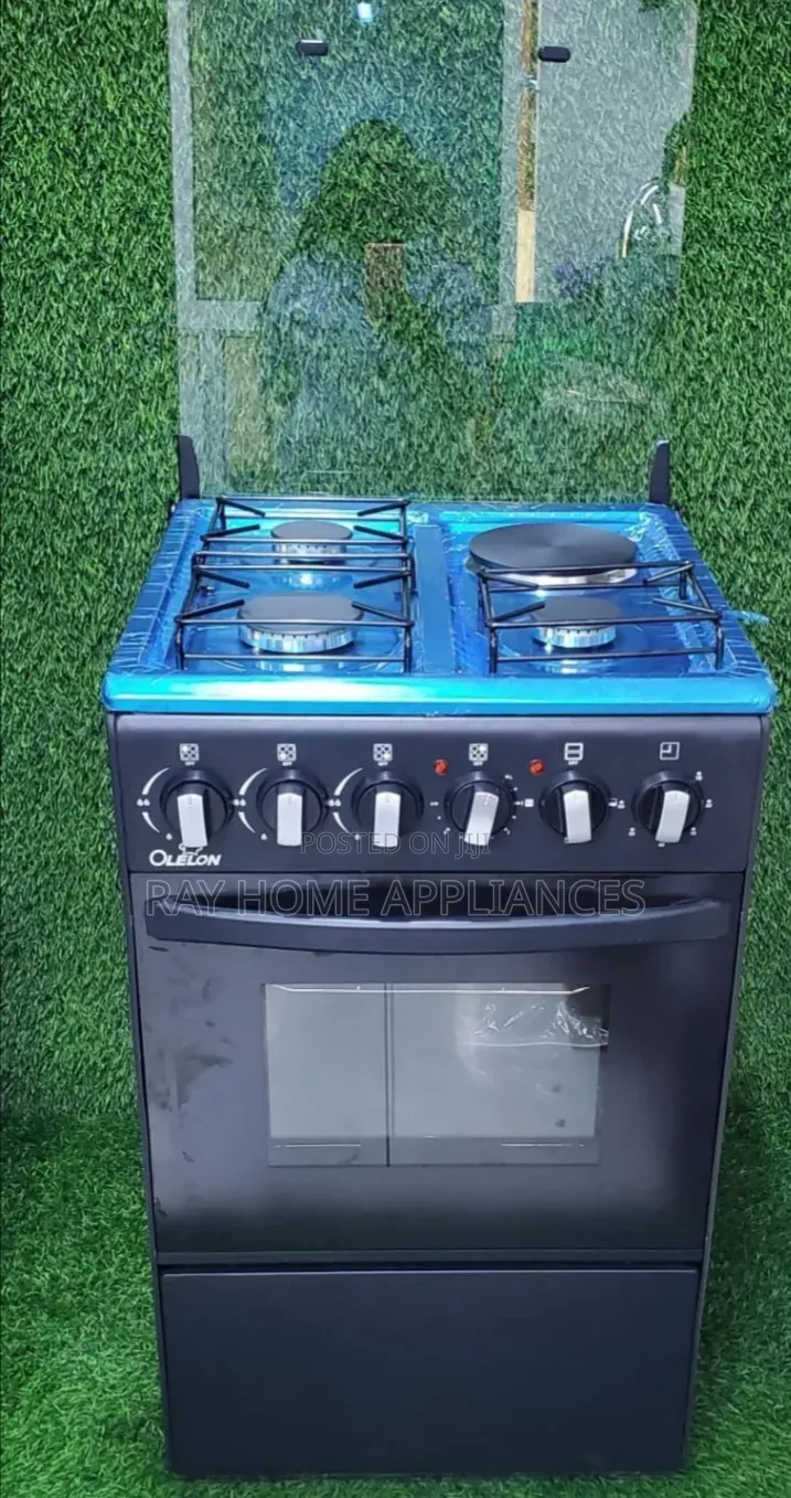 3gas+1electric Plate Olelon Standing Cooker