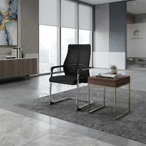 Office Chairs; Fabirc High Backrest Visitots Chair With Fixed Arms