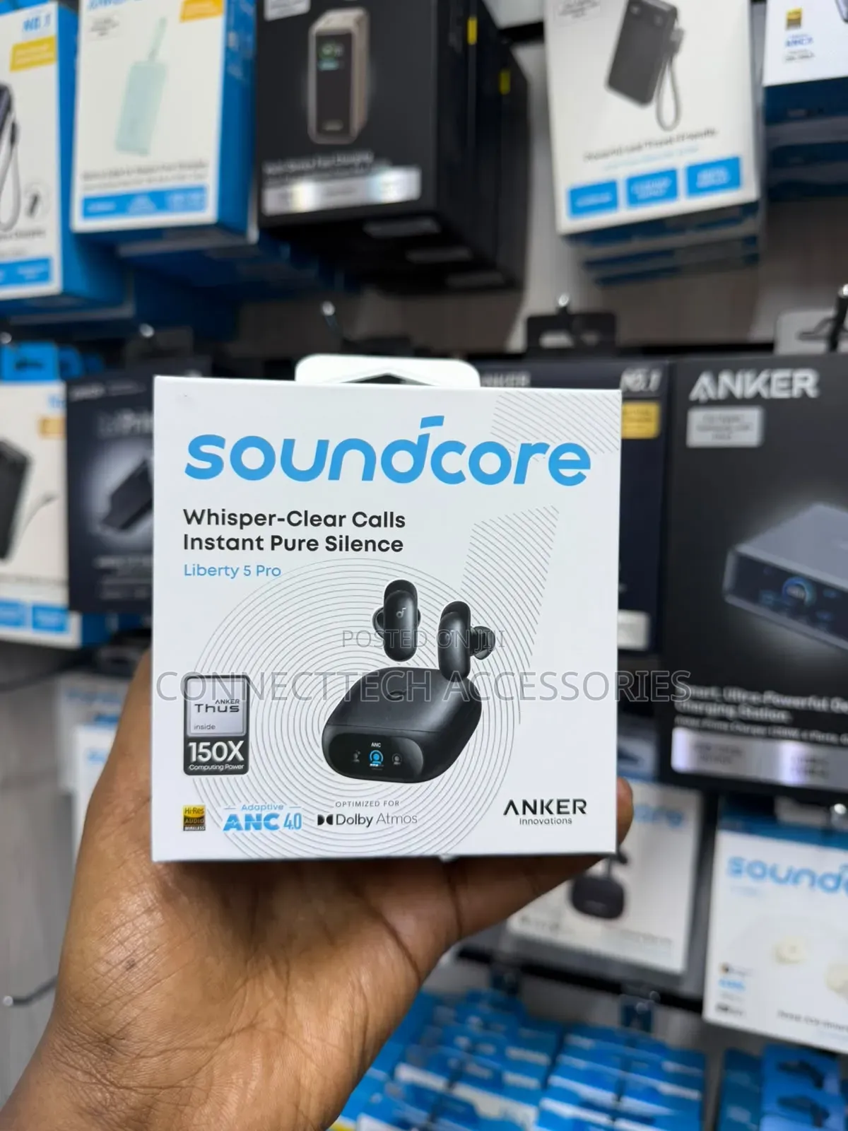 Anker Soundcore Liberty 5 Pro Wireless Noise-Cancelling Earbuds.