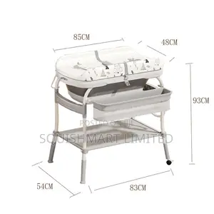 3-in-1 Foldable Baby Changing Table With Bath Tub