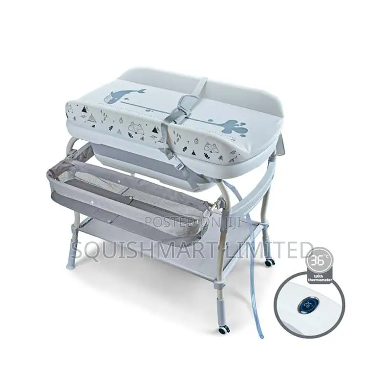 3-in-1 Foldable Baby Changing Table With Bath Tub