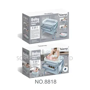 3-in-1 Foldable Baby Changing Table With Bath Tub