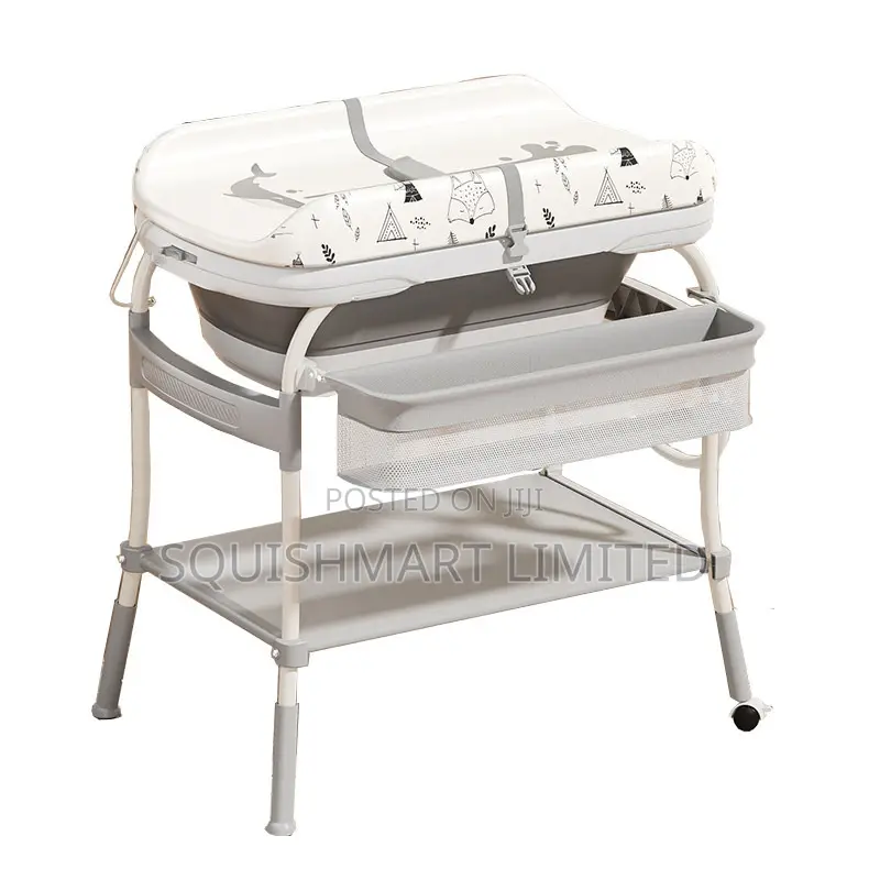 3-in-1 Foldable Baby Changing Table With Bath Tub