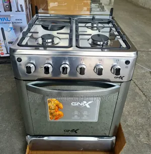Gnix 3gas+1 Hotplate 60x60cm Standing Cooker With Electric Oven