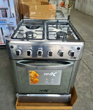 Gnix 3gas+1 Hotplate 60x60cm Standing Cooker With Electric Oven
