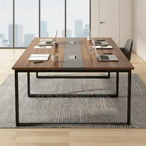 Boardroom Table; Brown Long 2400MM Conference Boardroom Table
