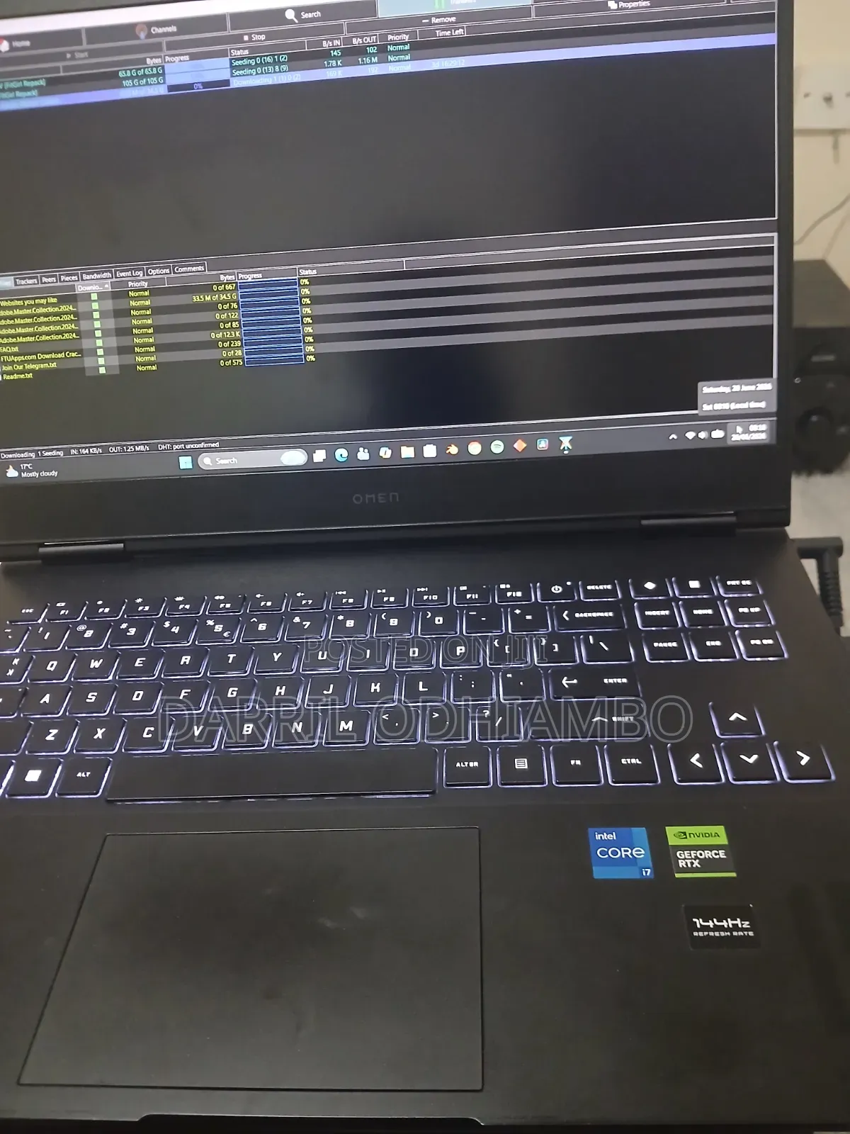 Laptop HP Omen 16 16GB Intel Core i7 HDD 1T
