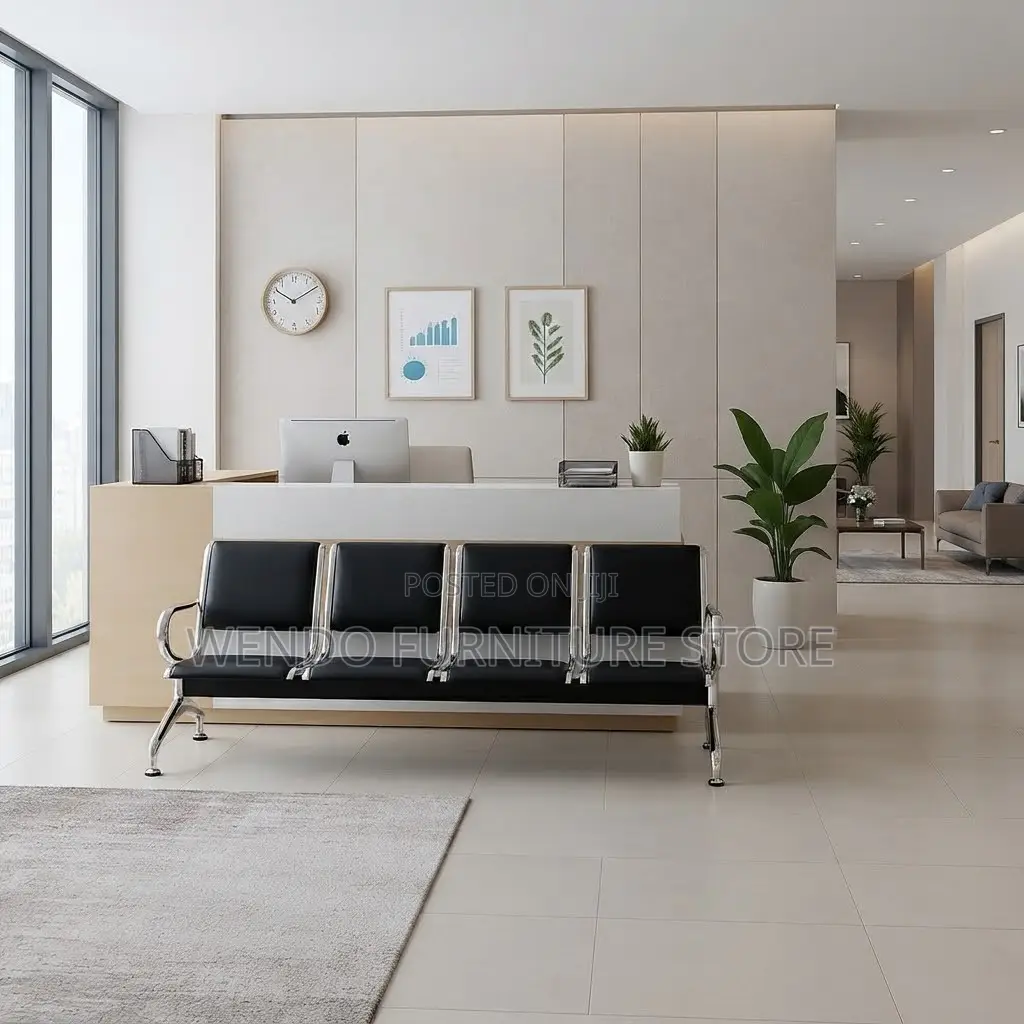 Office Benches; Leather Four Seaters Reception Modern Benches