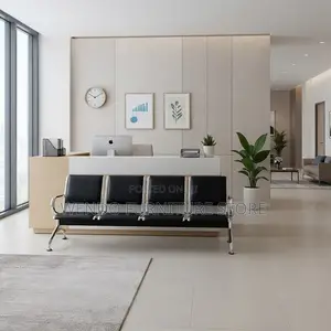 Office Benches; Leather Four Seaters Reception Modern Benches