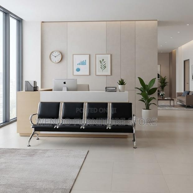 Office Benches; Leather Four Seaters Reception Modern Benches