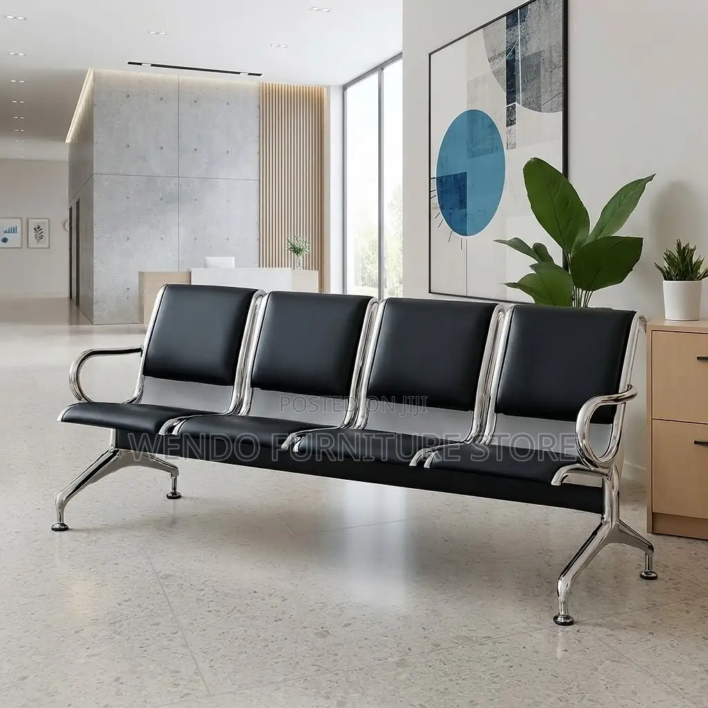 Office Benches; Leather Four Seaters Reception Modern Benches