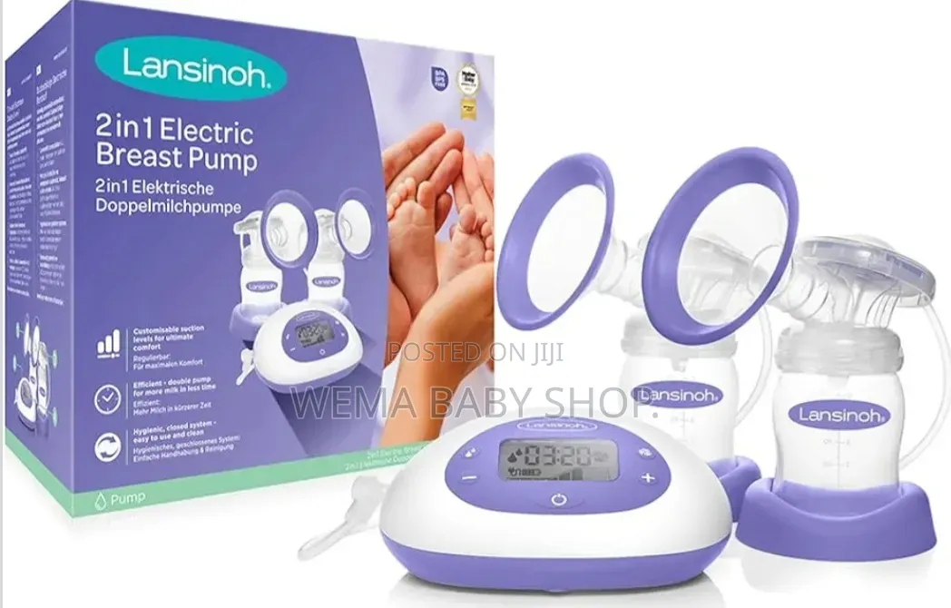 Lansinoh 2-in-1 Double Electric Breast Pump(efficient and Comfortable)