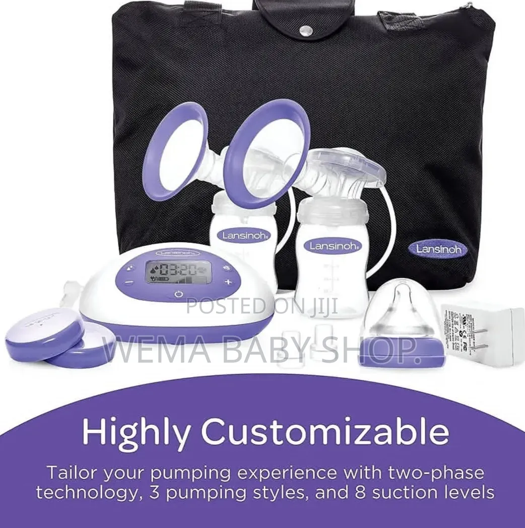 Lansinoh 2-in-1 Double Electric Breast Pump(efficient and Comfortable)