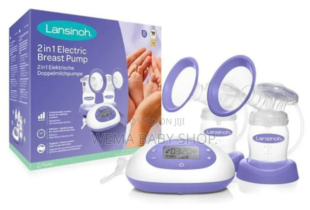Lansinoh 2-in-1 Double Electric Breast Pump(efficient and Comfortable)