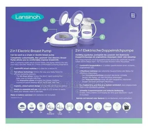Lansinoh 2-in-1 Double Electric Breast Pump(efficient and Comfortable)