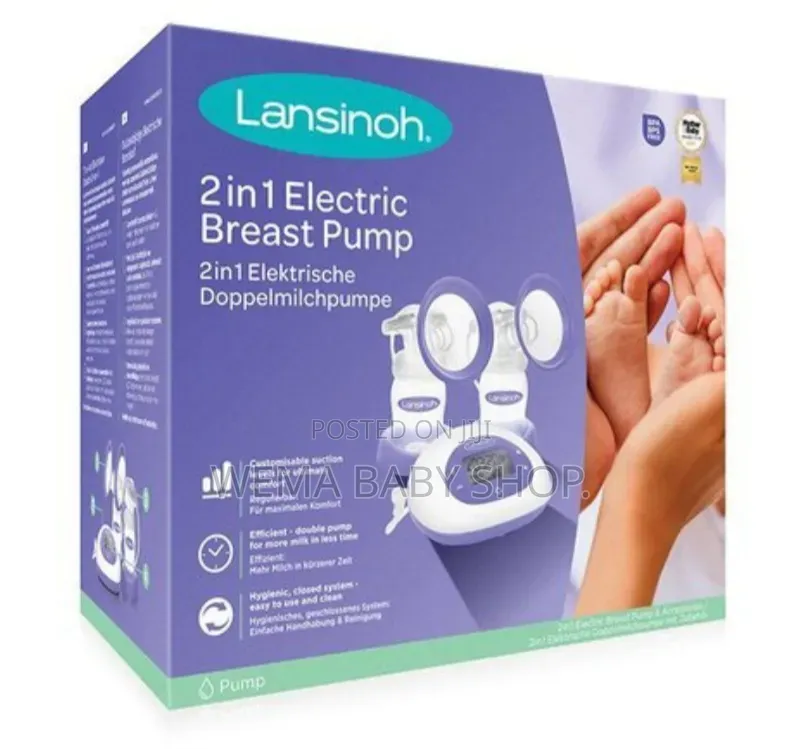 Lansinoh 2-in-1 Double Electric Breast Pump(efficient and Comfortable)