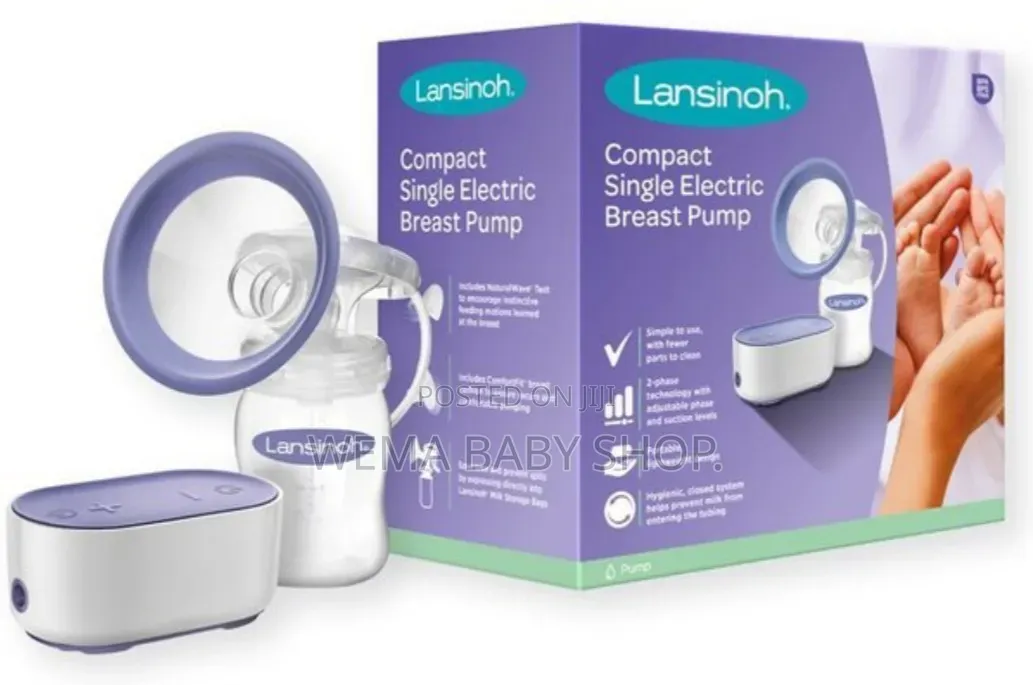 Lansinoh Compact Single Electric Breast Pump(portable and Lightweight)