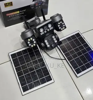 V380pro 4G Triple Lens Dual Panel Security Solar Camera
