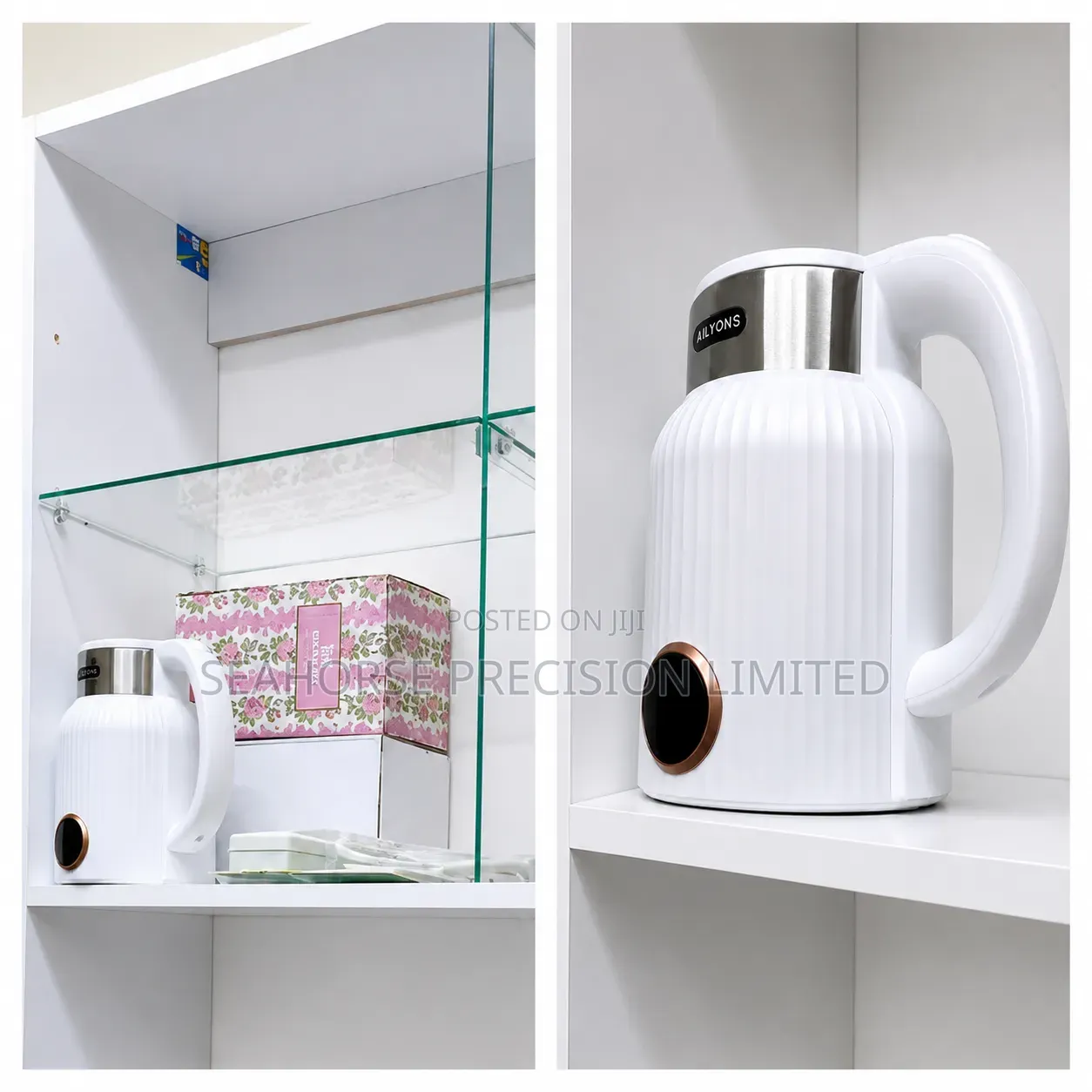 Elegant AILYONS Electric Kettle – White