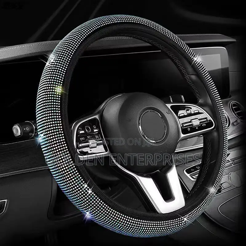 Luxury Bling Rhinestone Universal Steering Wheel Cover