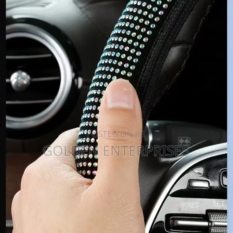 Luxury Bling Rhinestone Universal Steering Wheel Cover