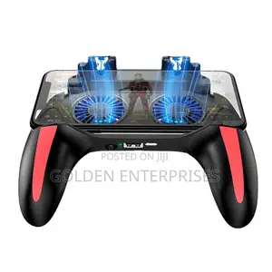 Mobile Gaming Controller With Dual Cooling Fans – PUBG Trigger Gamepad