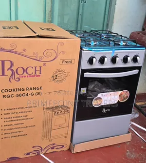 Roch 50×55 Full Gas Cooker – Stylish Freestanding Kitchen Cooker