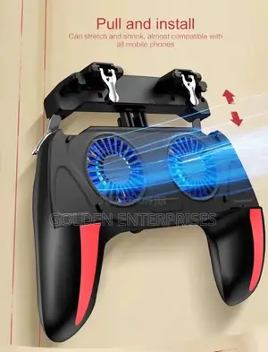 Universal Phone Gaming Grip With Dual Cooling Fans & Trigger Buttons