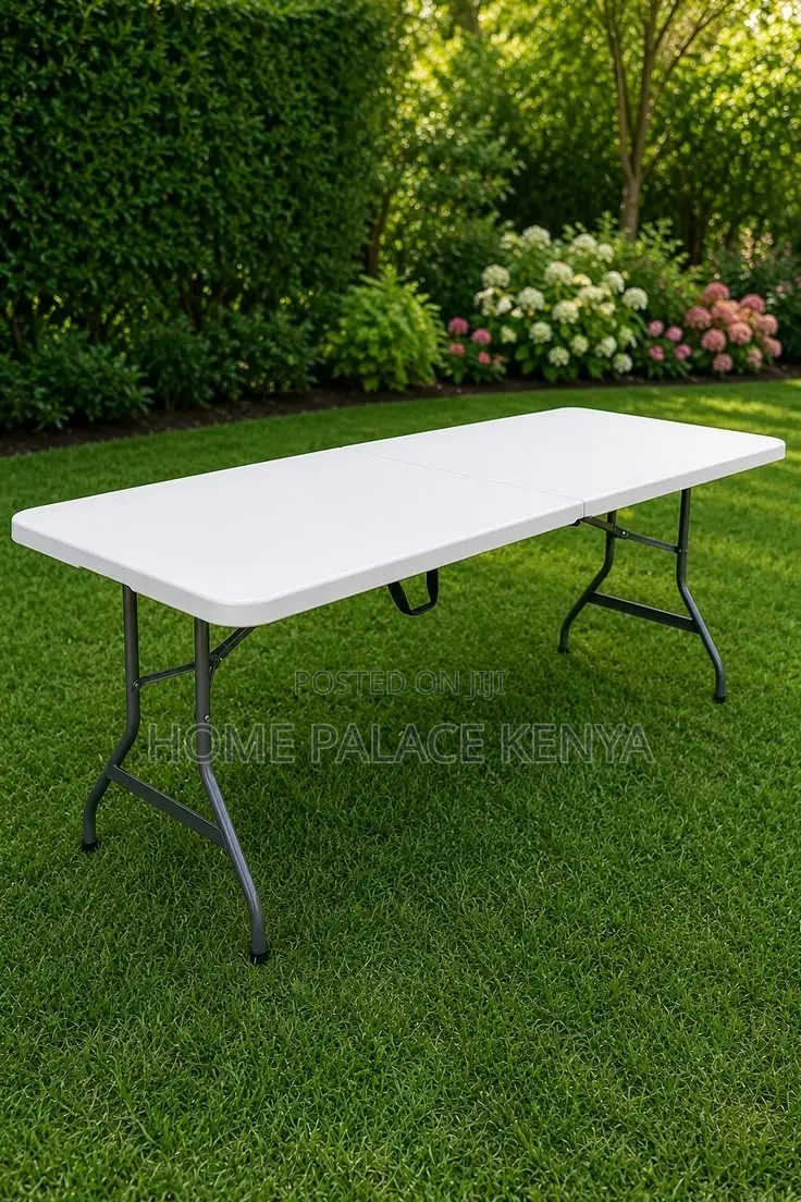 Folding Table; Space-Saving Foldable Table for Outdoor Events