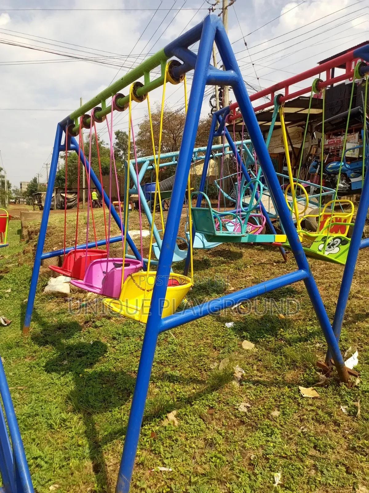 Outdoor Playground Equipment Swings and Slides Set